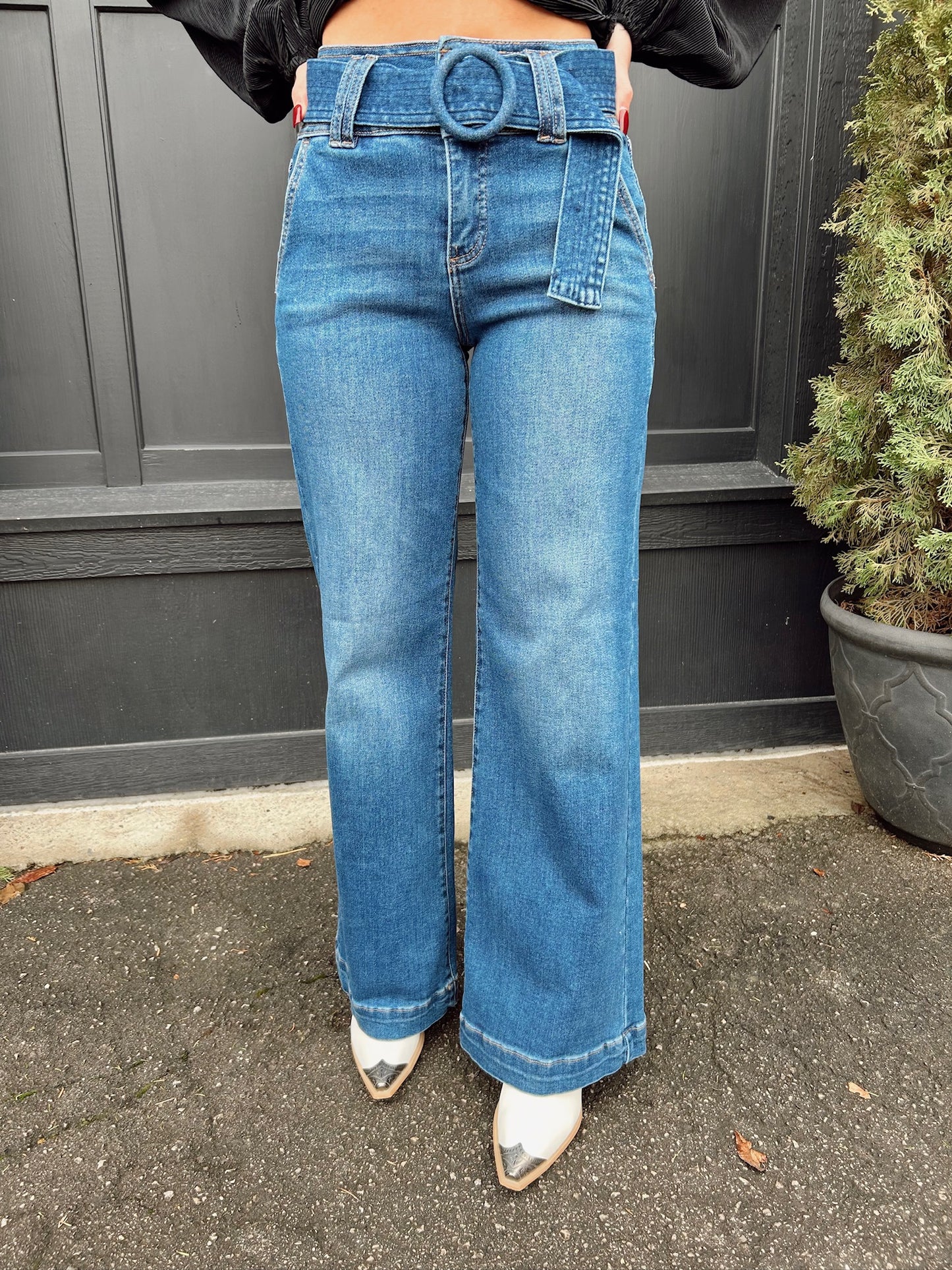 RISEN BELT JEANS