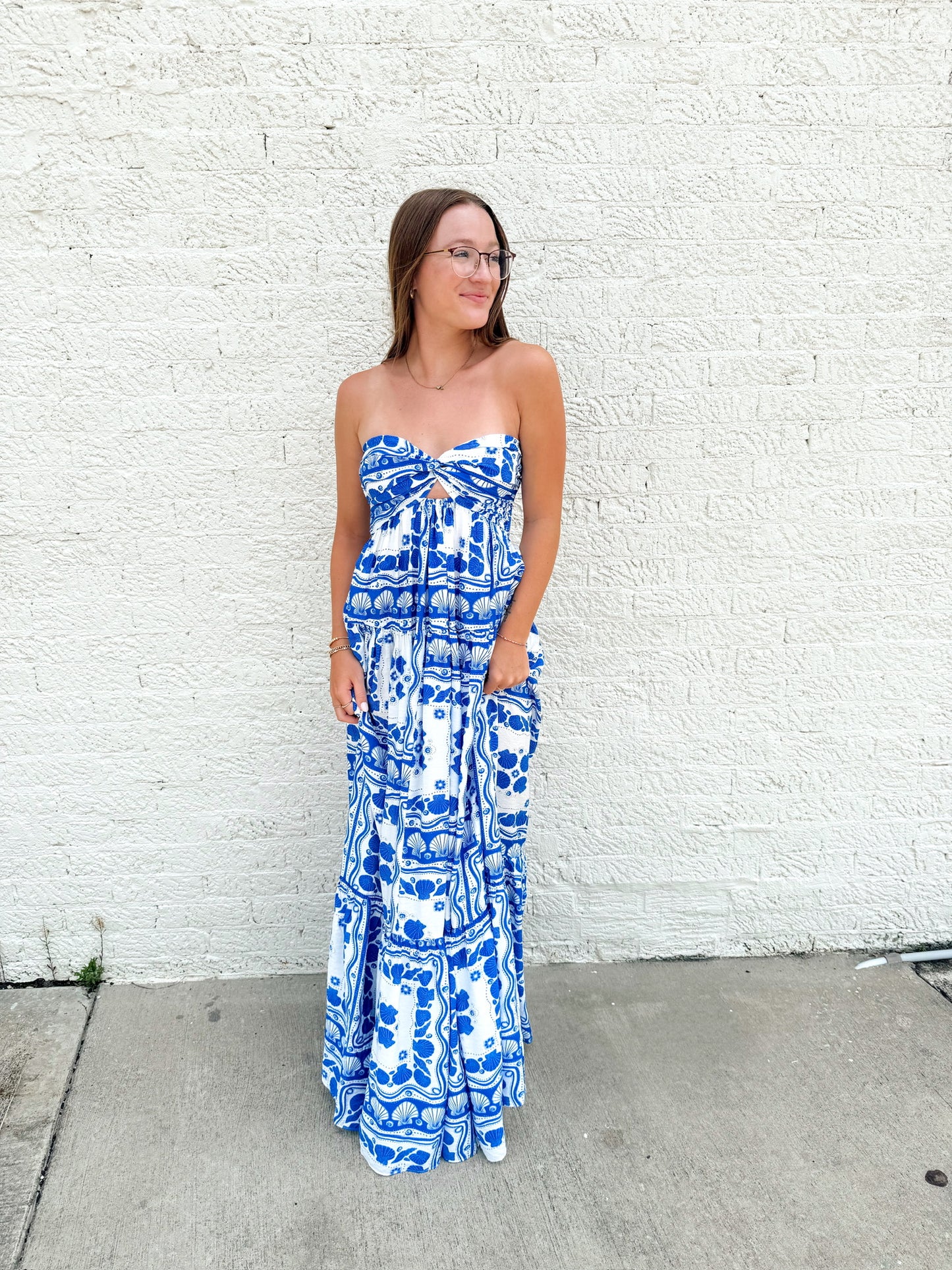 BLUE CLAM DRESS