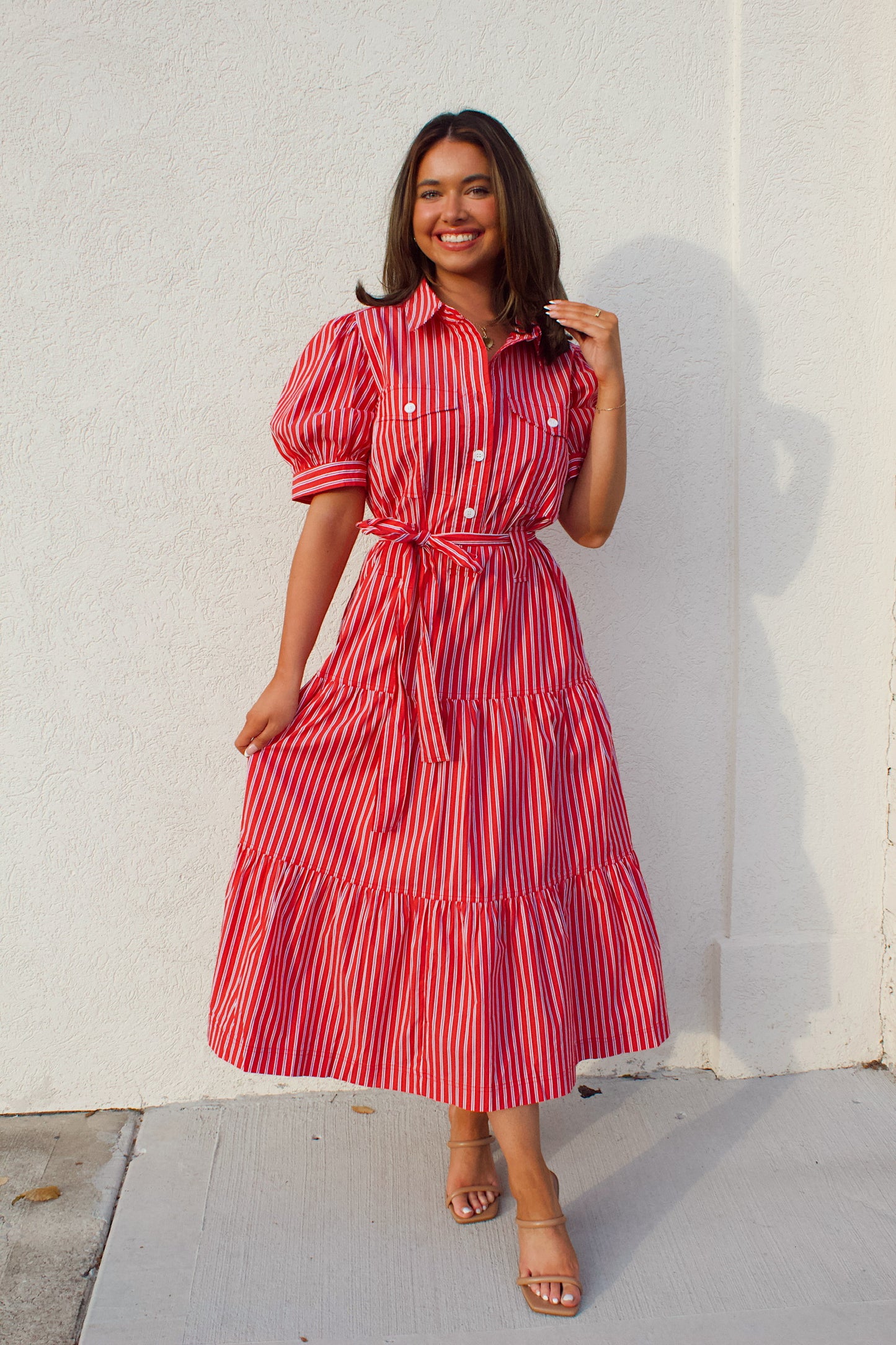PIN STRIPPED AND CLASSY DRESS