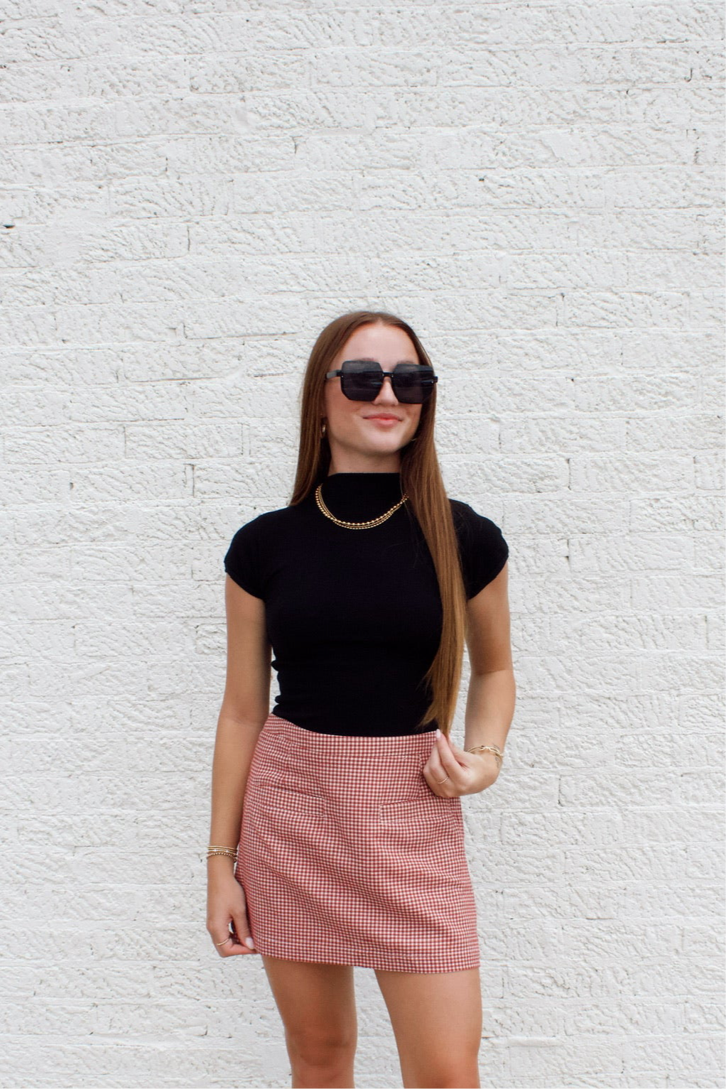 SHORT SLEEVE MOCKNECK