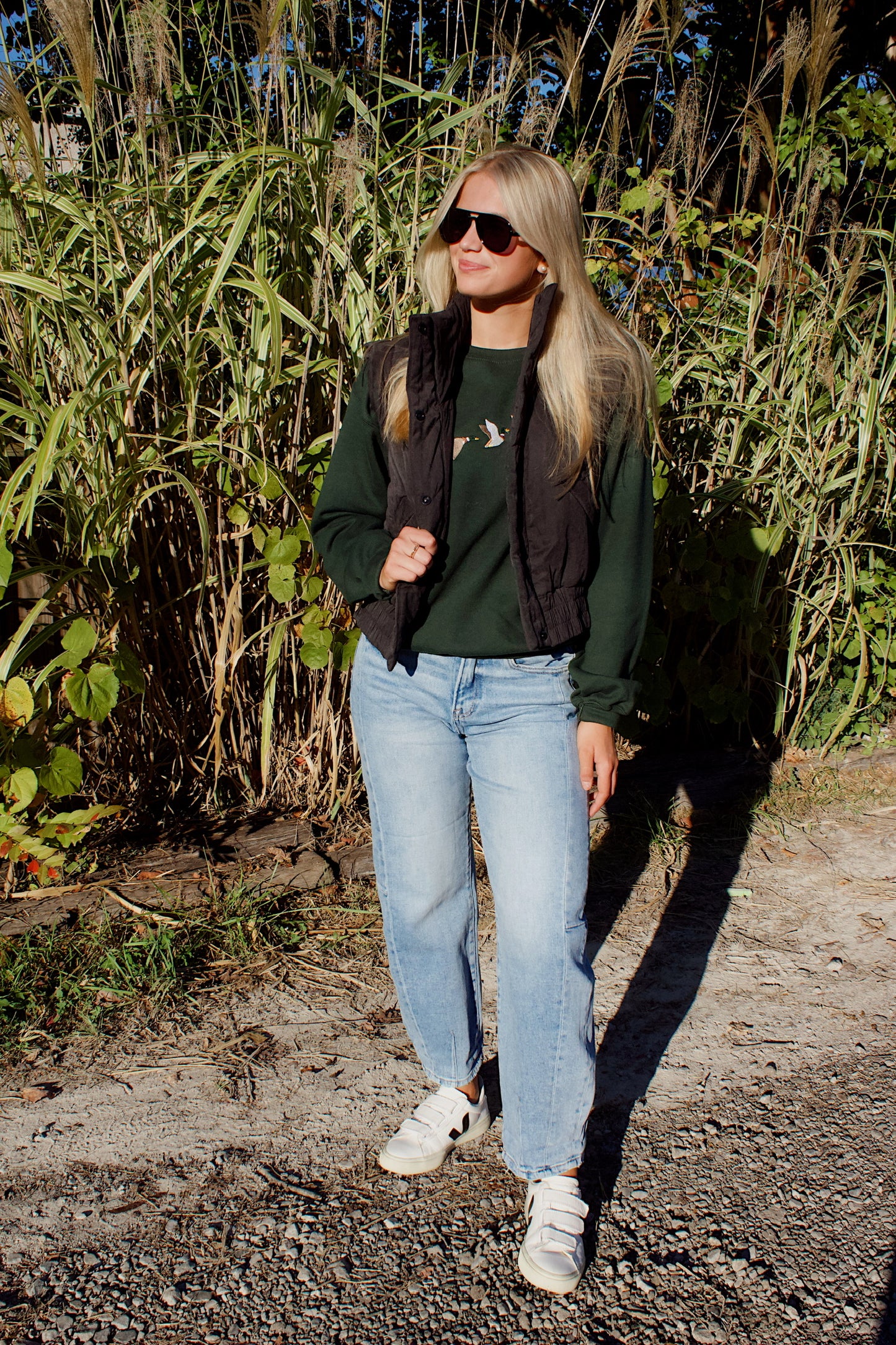 NYRA SUEDE PUFF VEST