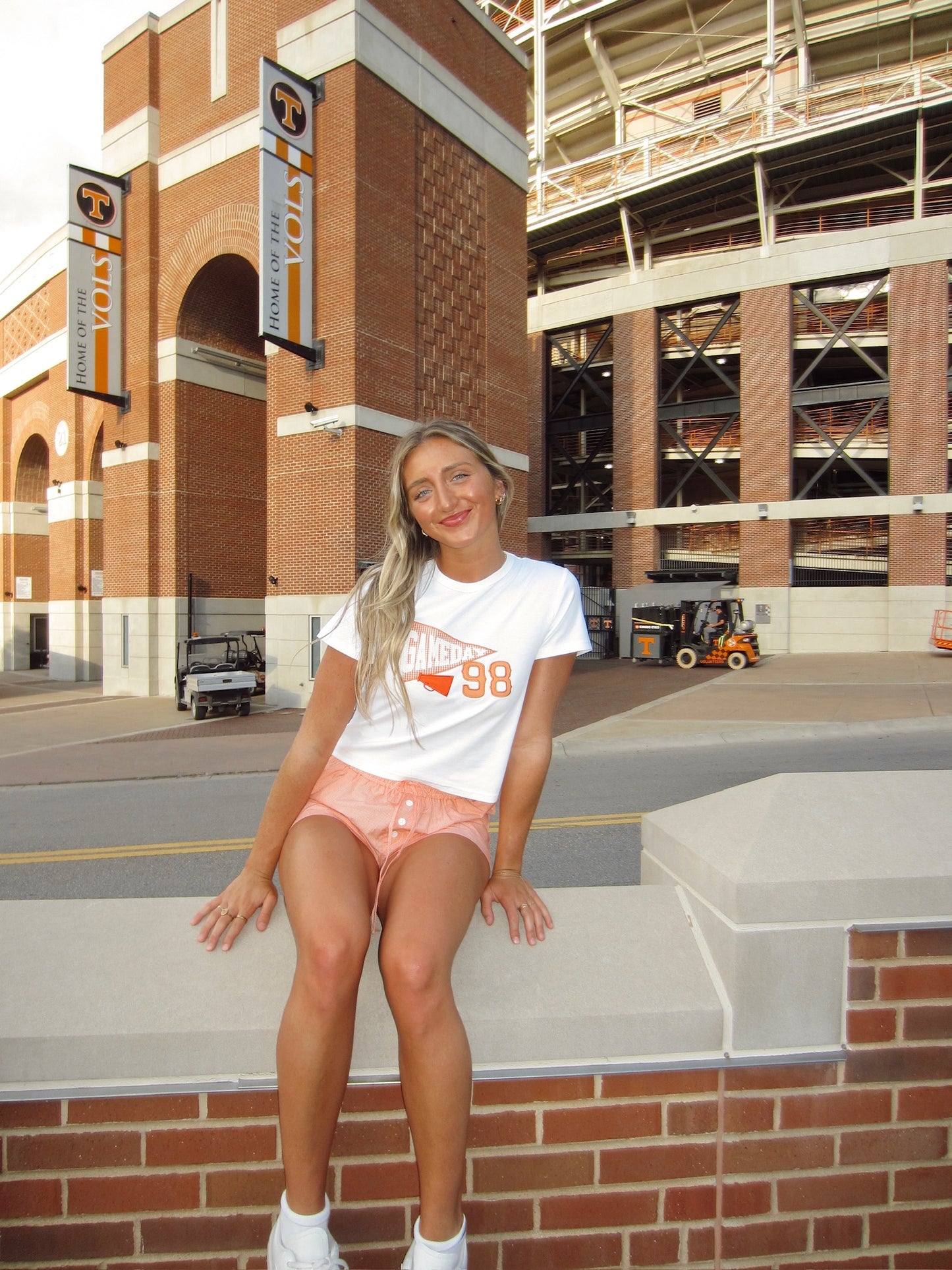 PATCHWORK GAMEDAY BABY TEE