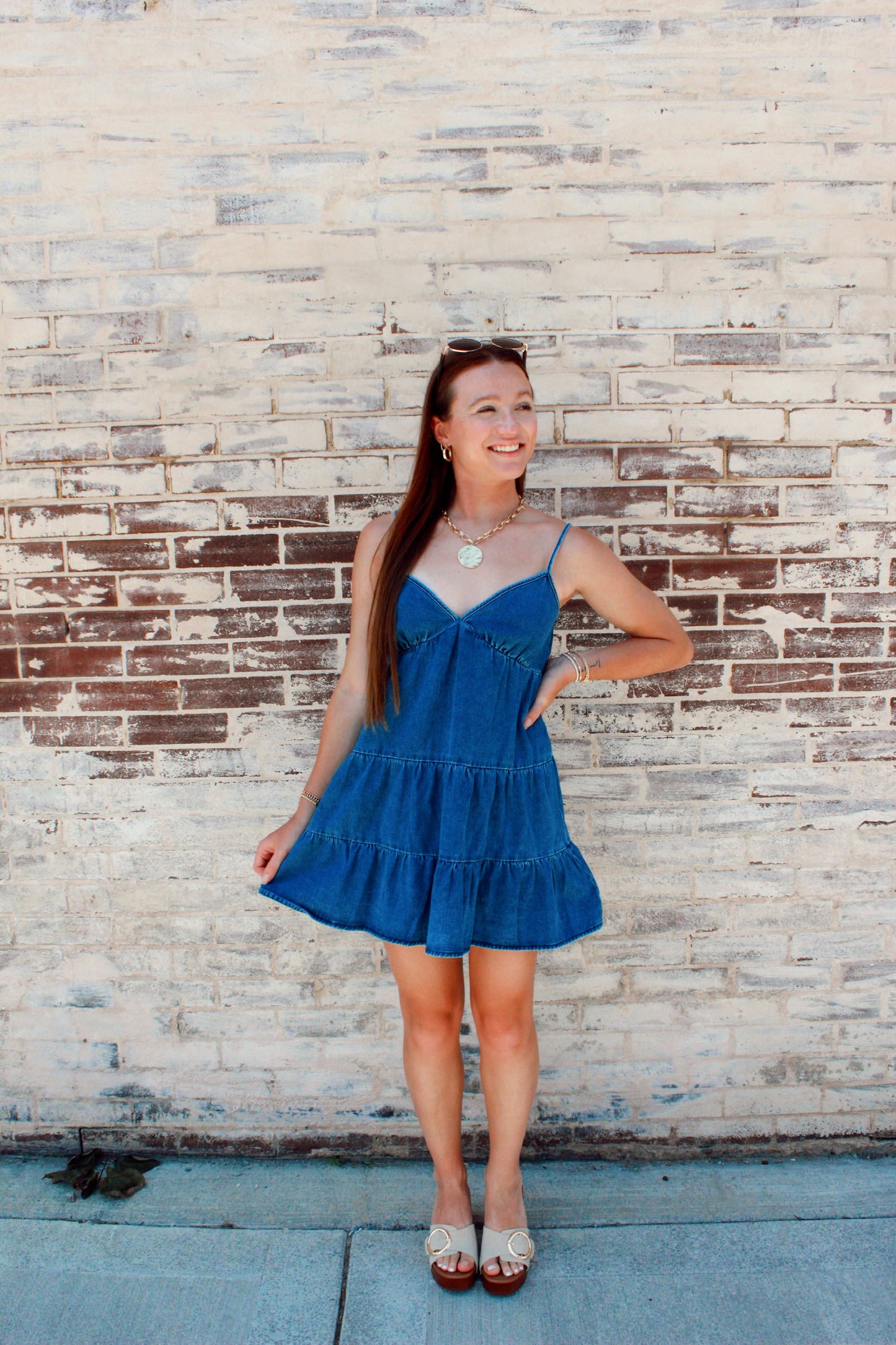 DUSK TO DENIM DRESS