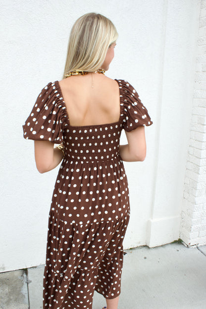 POLKA DOT MOCHA MAXI