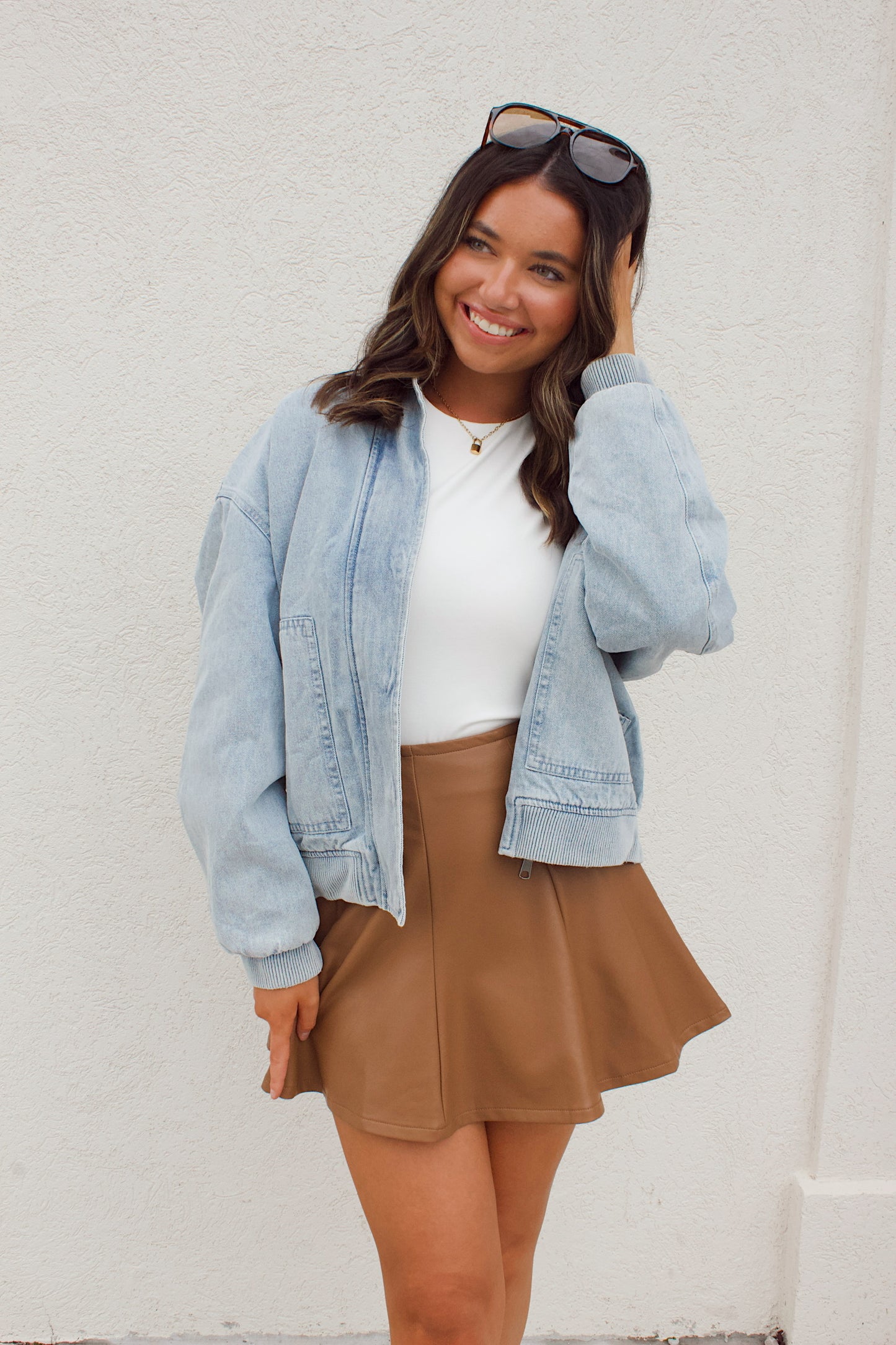 YVETTE LEATHER SKIRT