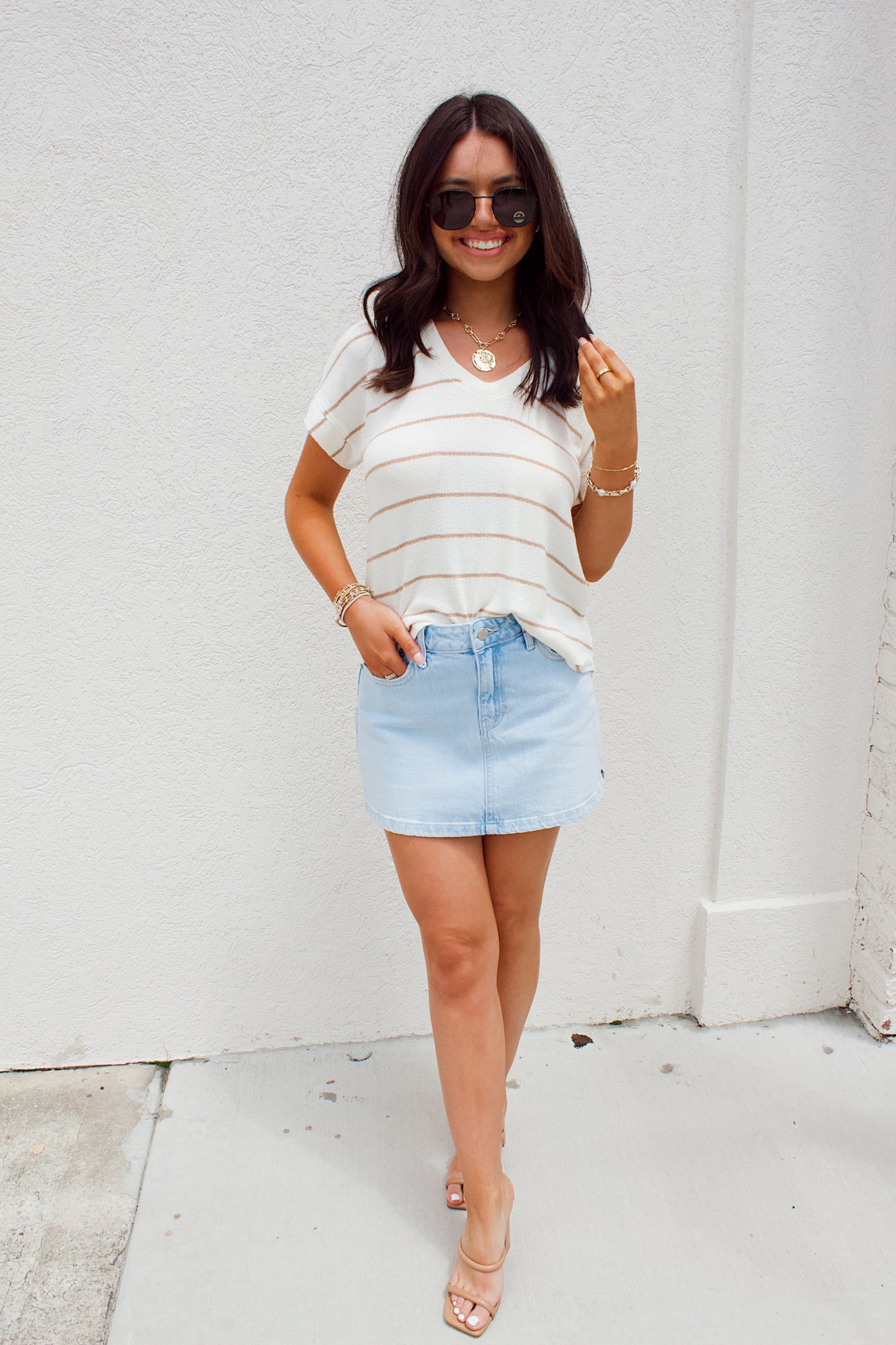SHORELINE STRIPES TOP