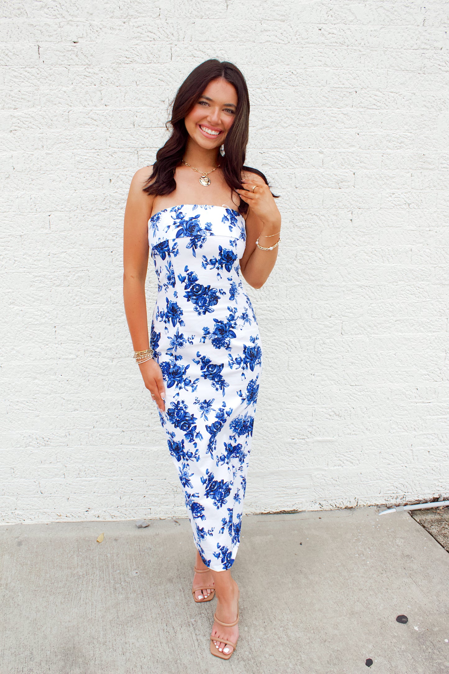 KELSEY FLORAL TUBE DRESS