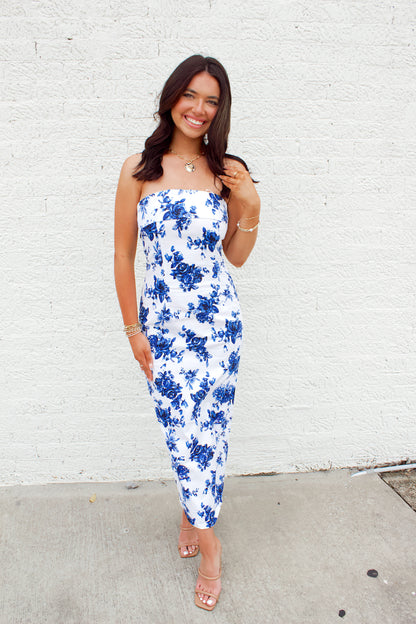 KELSEY FLORAL TUBE DRESS