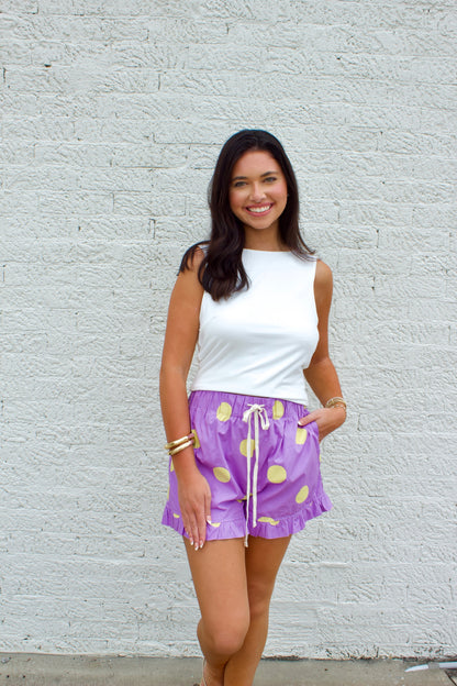 ** GAMEDAY RUFFLE SHORTS**