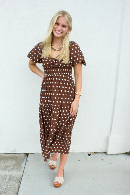 POLKA DOT MOCHA MAXI