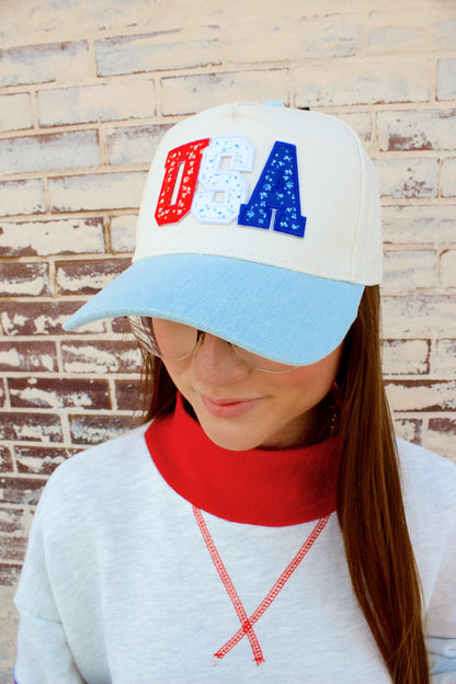 DENIM USA PATCH HAT