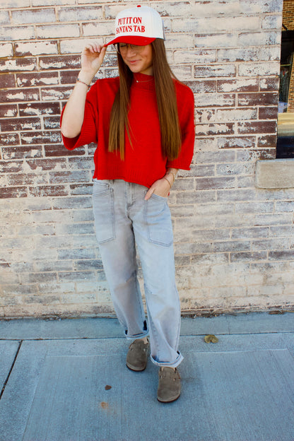 LIGHT GREY BARREL JEAN