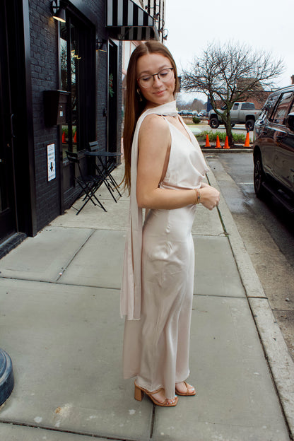 EVER AFTER HALTER DRESS
