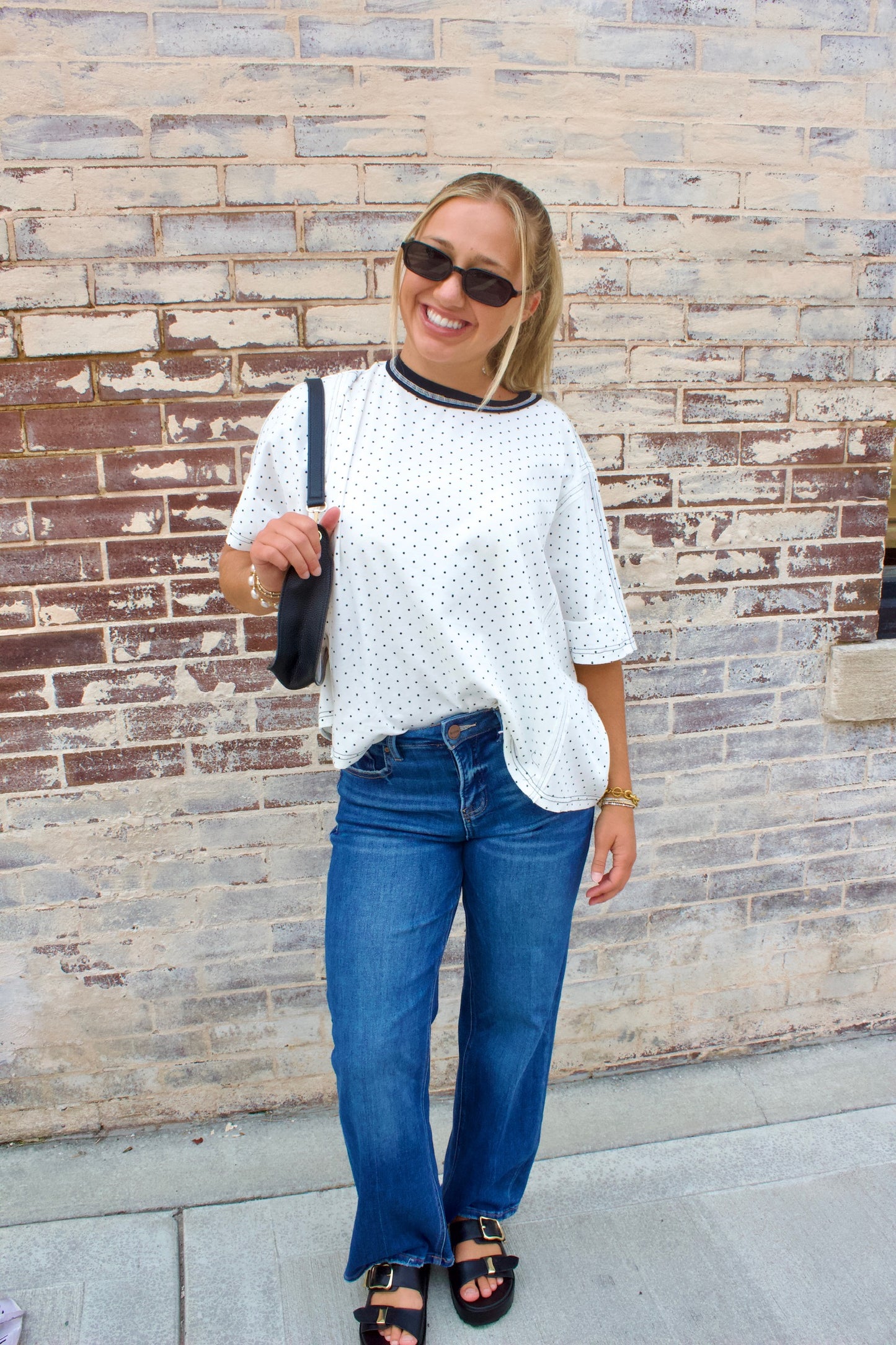 POLKA DOT SCUBA TOP