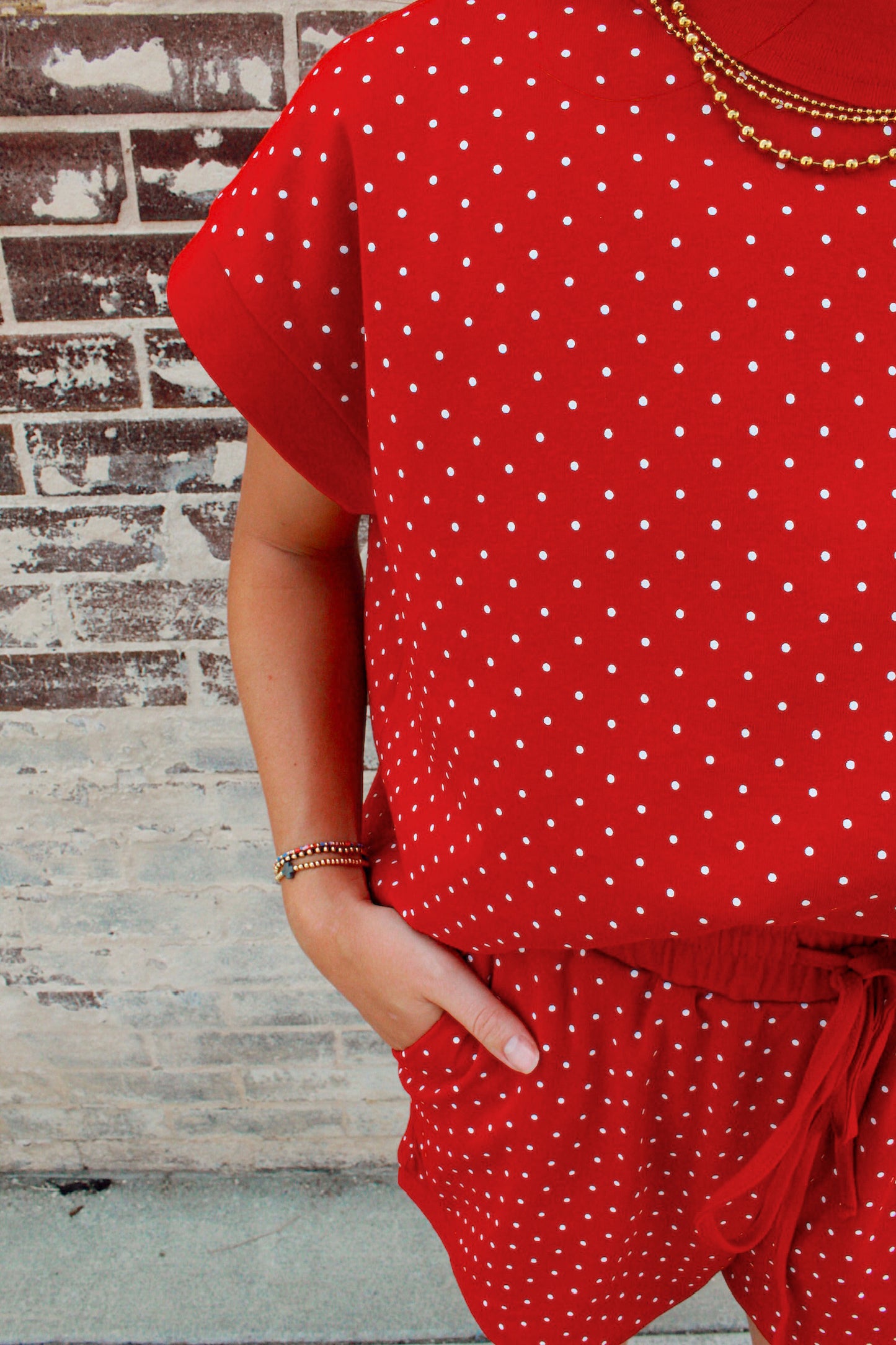 RUBY POLKA DOT SET