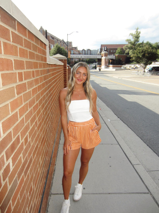 STRIPE BANDED SHORTS