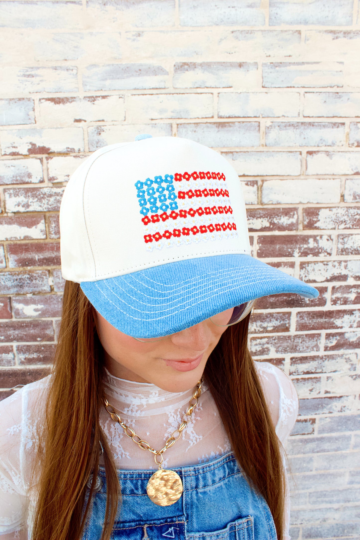 FLORAL FLAG CAP