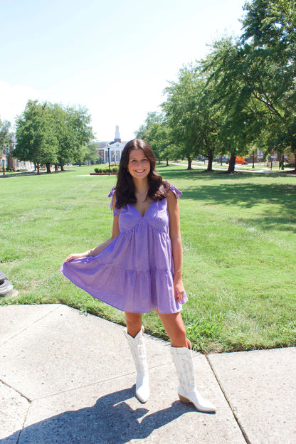 SOUTHERN SNAP GINGHAM DRESS
