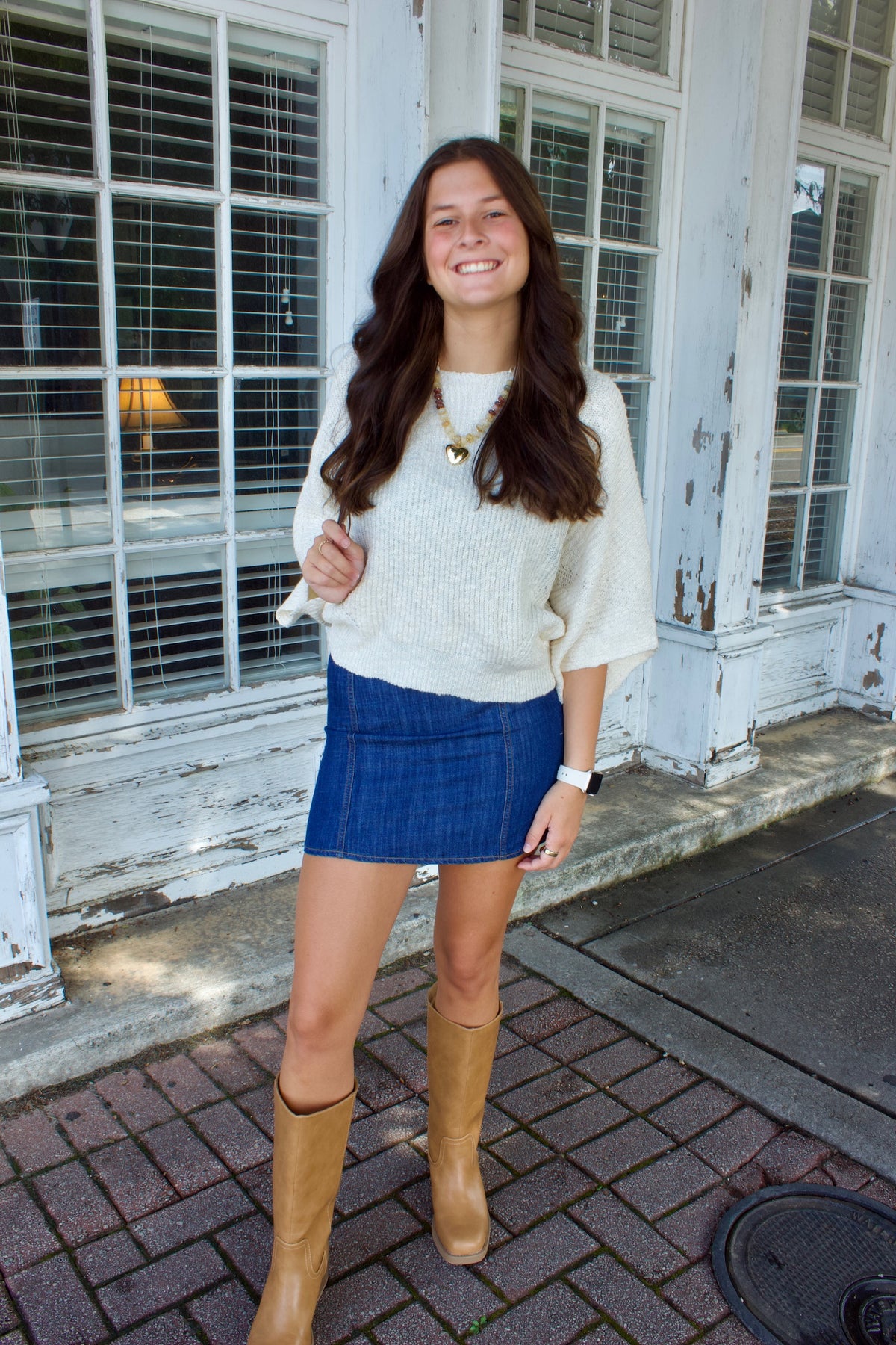 DENIM MINI SKIRT