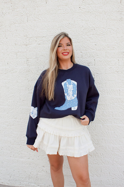PATCHWORK BOOT CREW