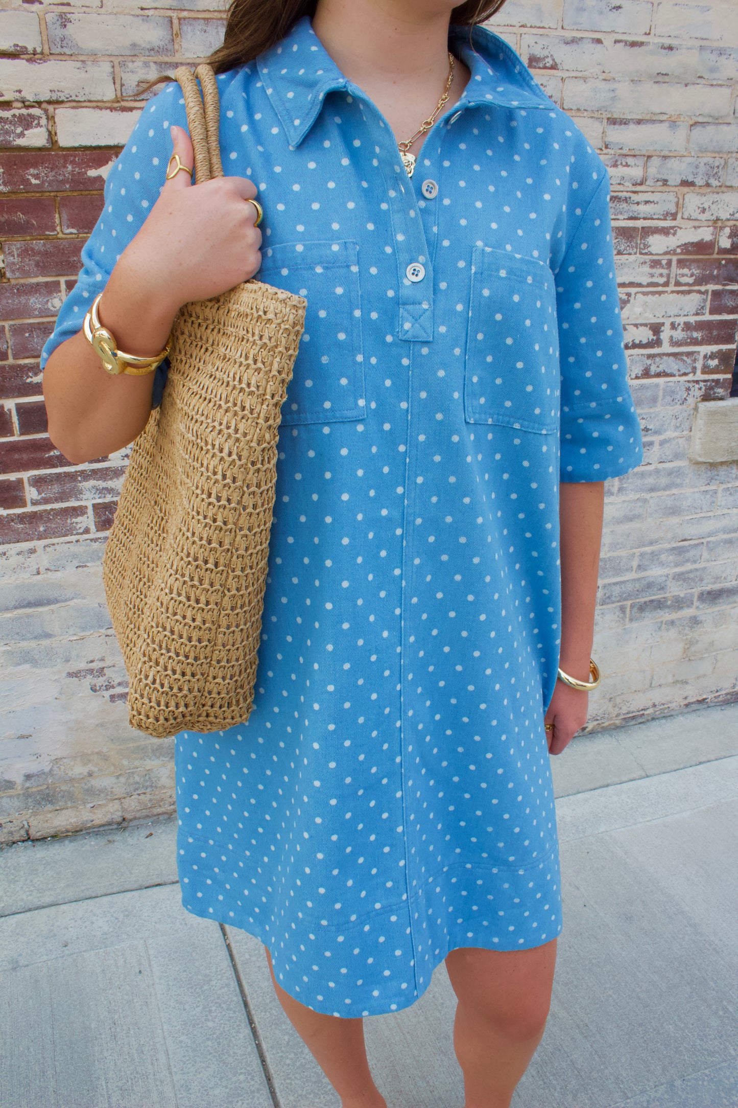 DENIM SHIRT DRESS