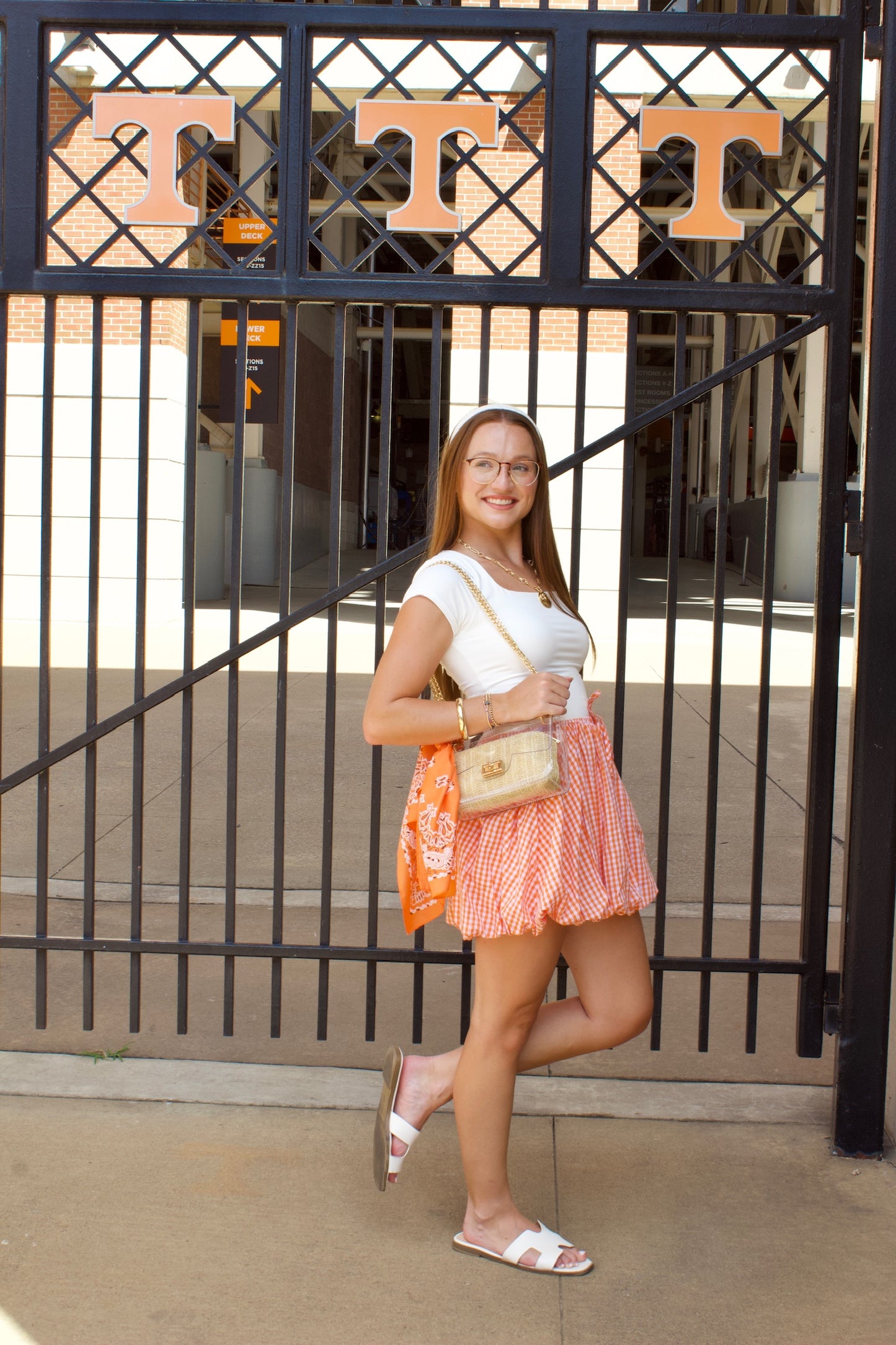 GINGHAM BUBBLE SKIRT