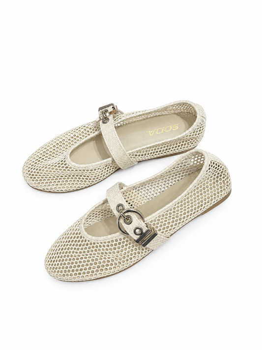 GRACIE MESH MARY JANE FLAT