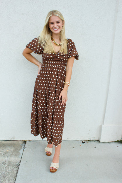 POLKA DOT MOCHA MAXI