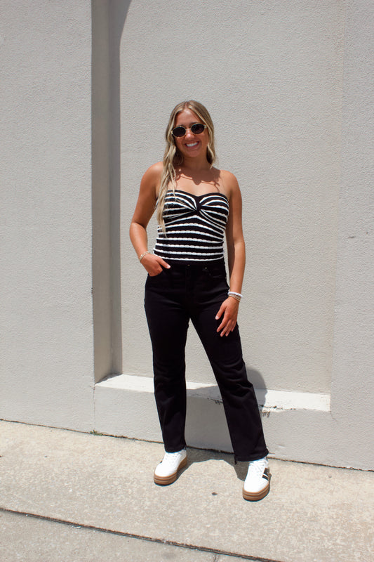 TWIST FRONT TUBE TOP