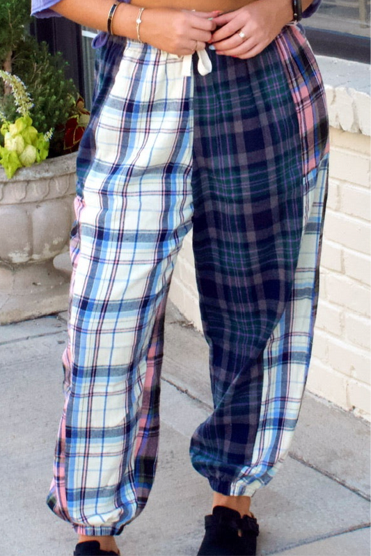 MULTI COLOR PLAID PANT