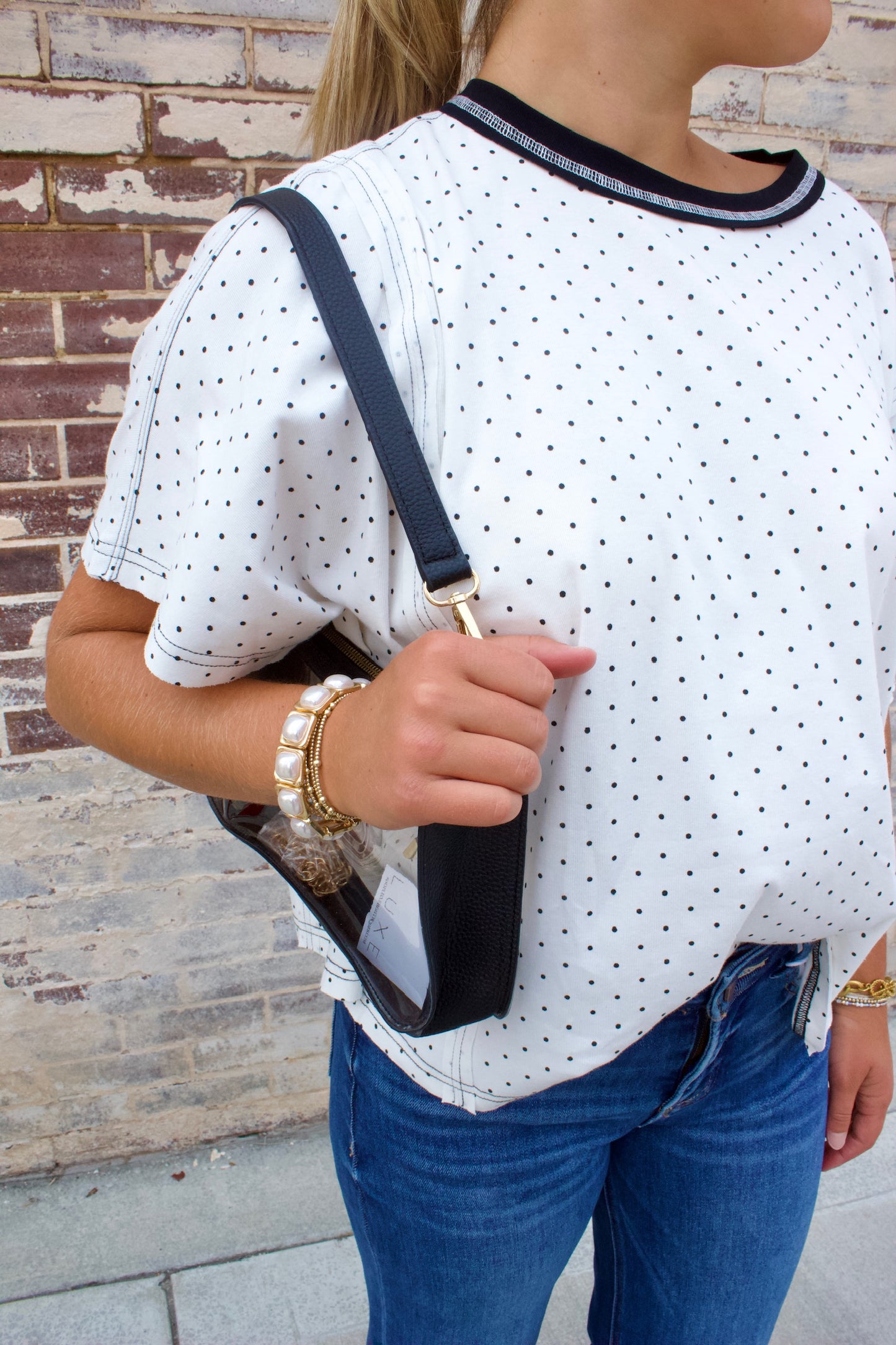 POLKA DOT SCUBA TOP
