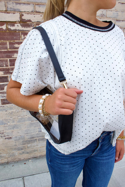 POLKA DOT SCUBA TOP