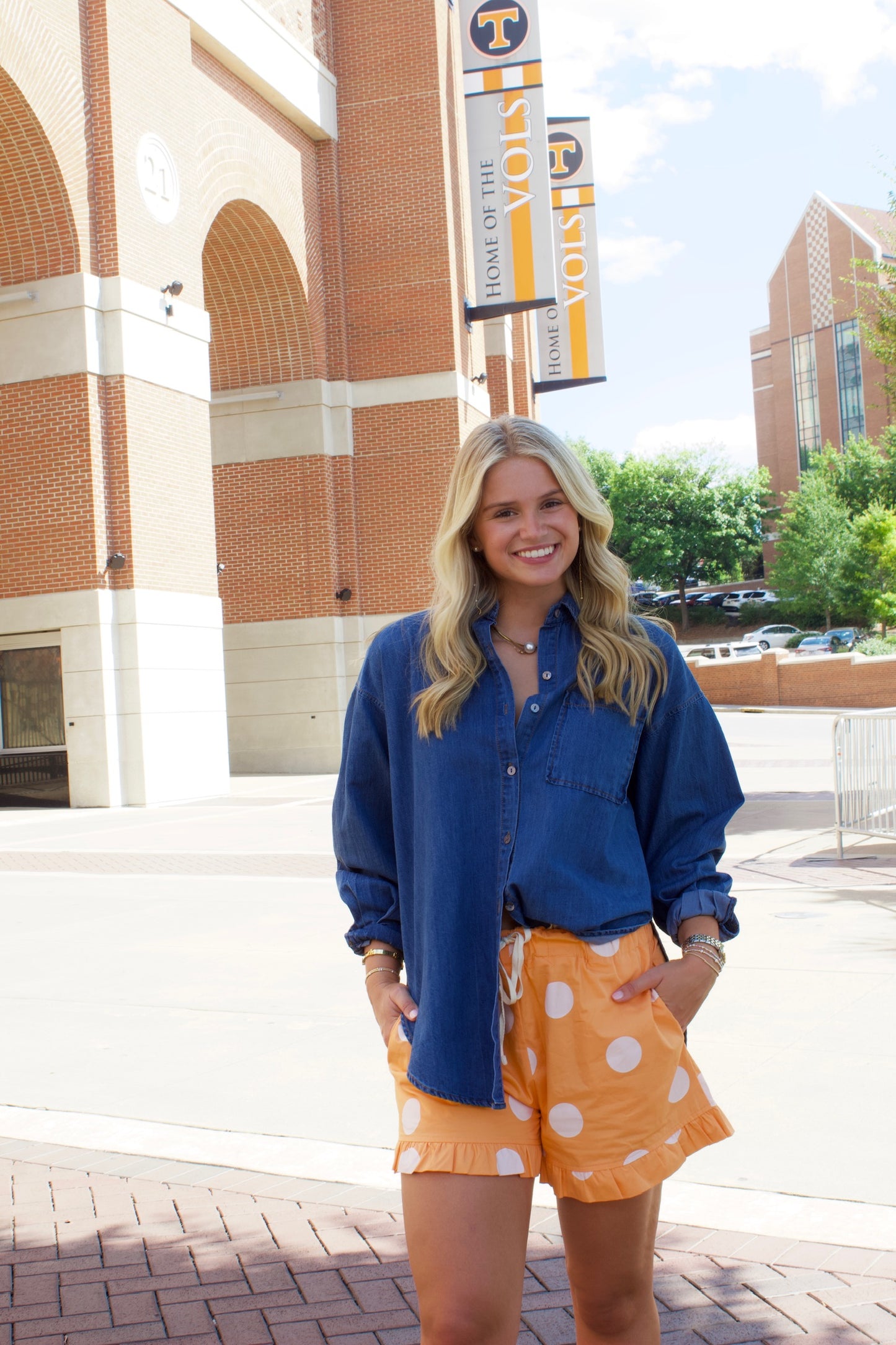 ** GAMEDAY RUFFLE SHORTS**
