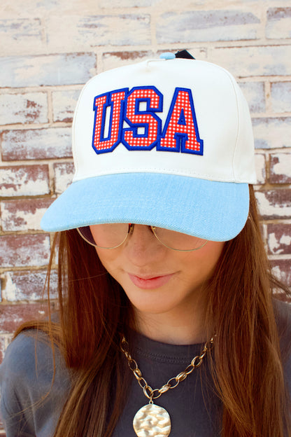 DENIM USA PATCH HAT
