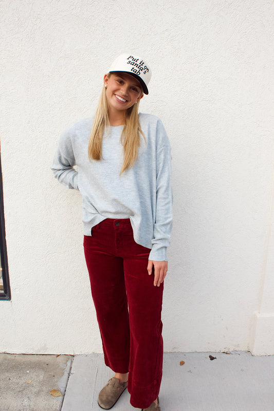 SNOWFLAKES AND CASHMERE SWEATER