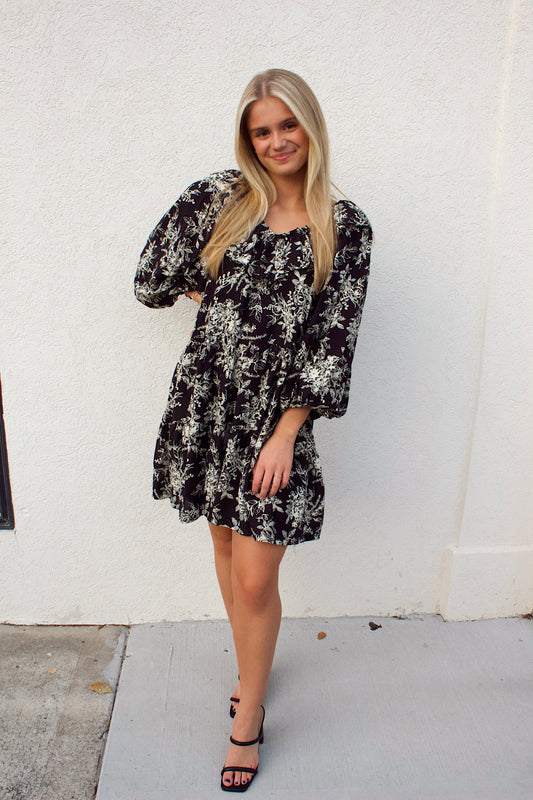 WINTER FLORALS DRESS