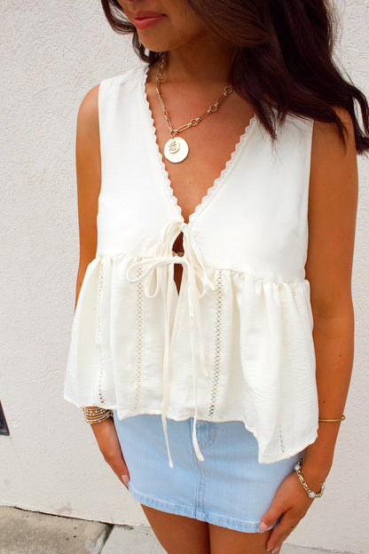 HONEYSUCKLE TIE TOP