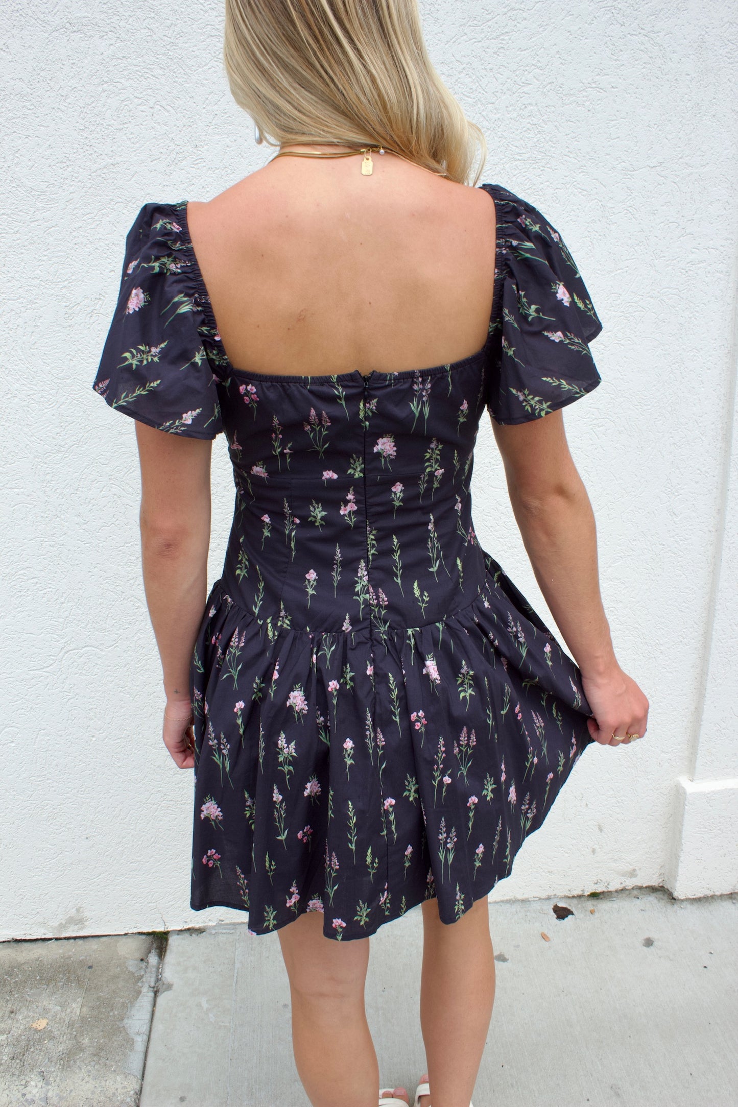 AFTER DARK FLORALS DRESS