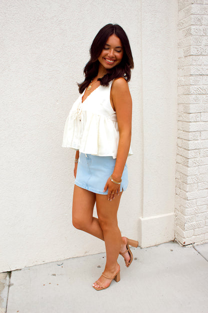 HONEYSUCKLE TIE TOP