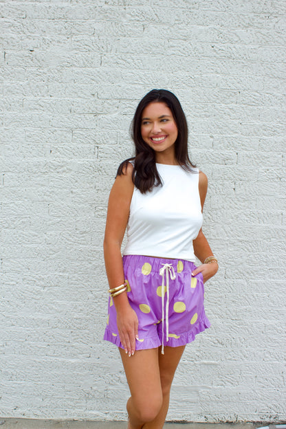 ** GAMEDAY RUFFLE SHORTS**