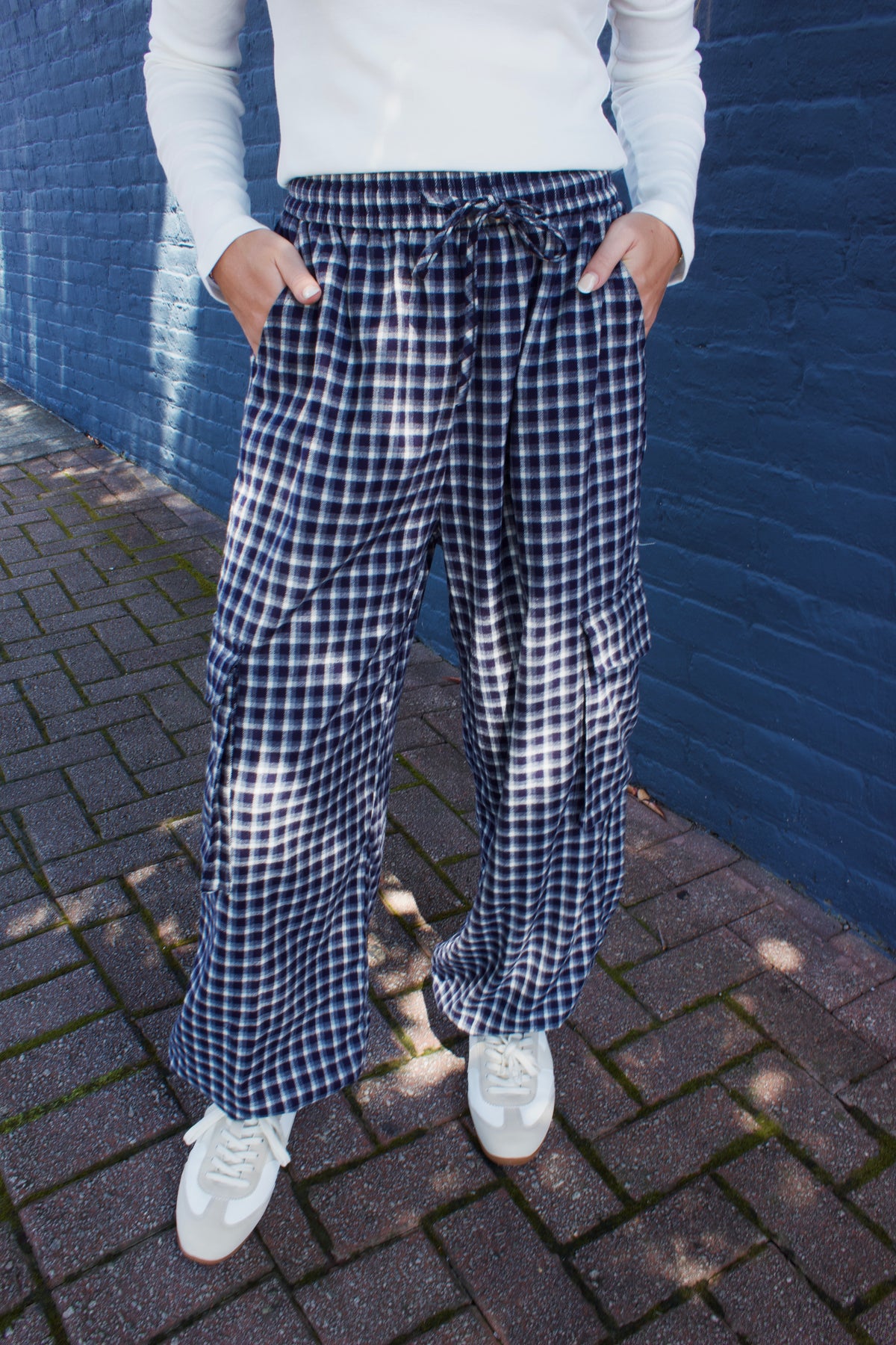 PATTY PLAID JOGGERS