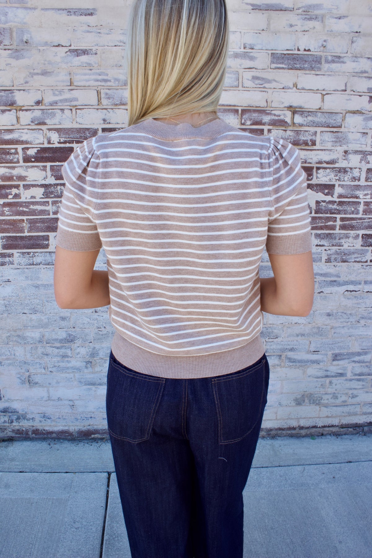 MAPLE AND CREAM SWEATER TOP