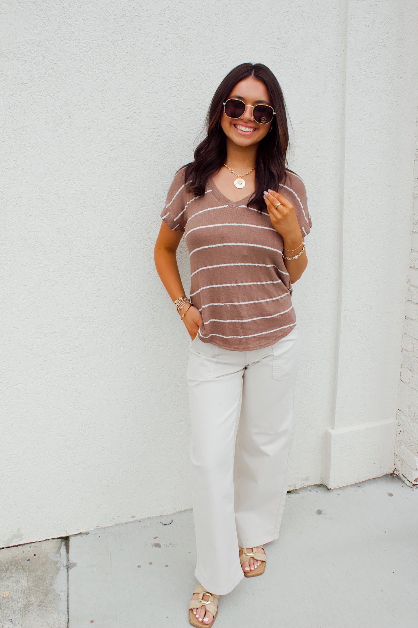 SHORELINE STRIPES TOP