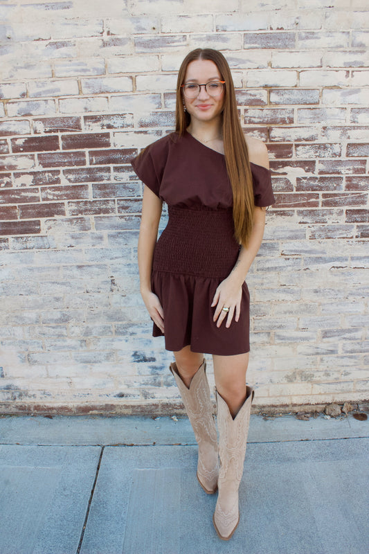 IDA ONE SHOULDER DRESS