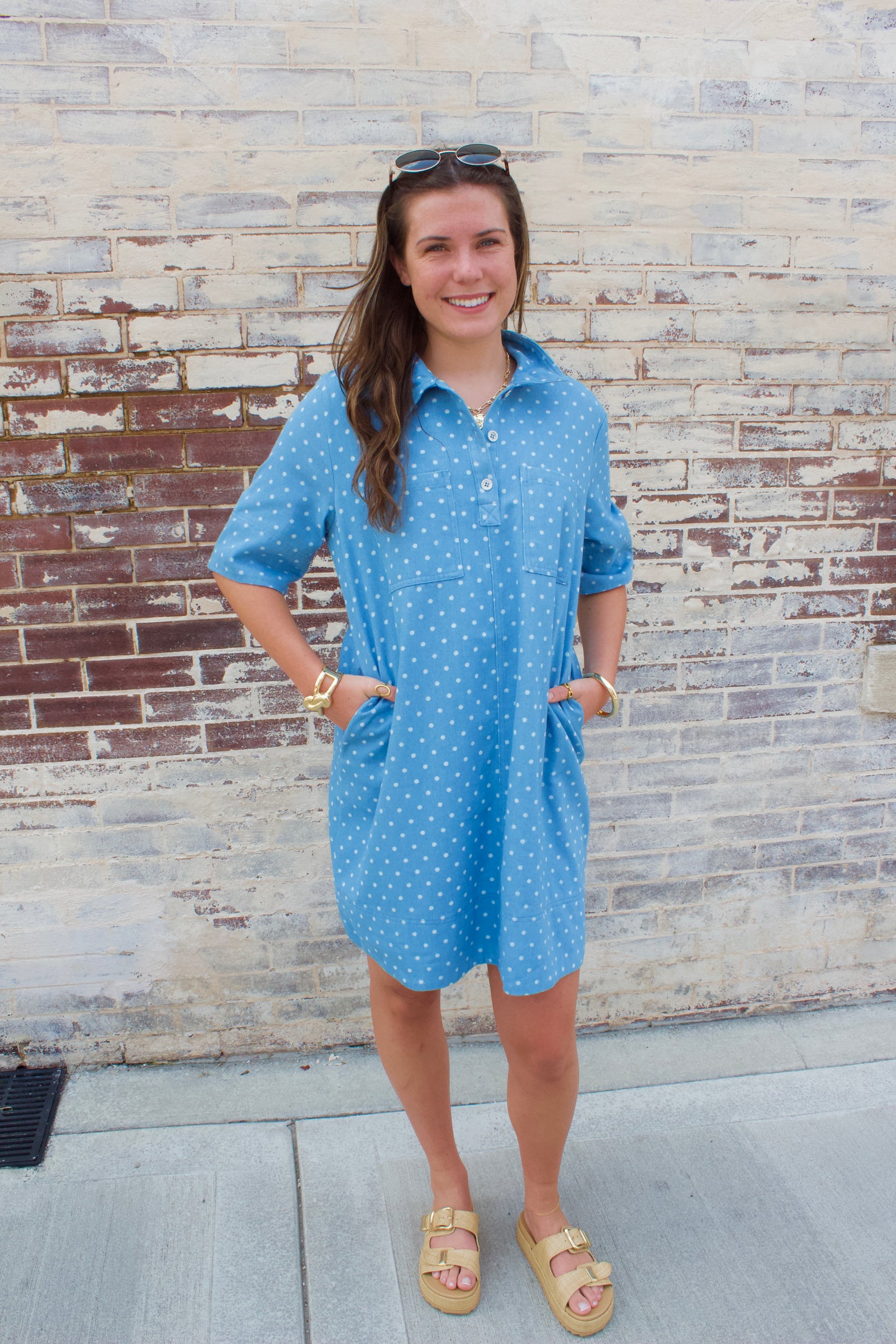 DENIM SHIRT DRESS