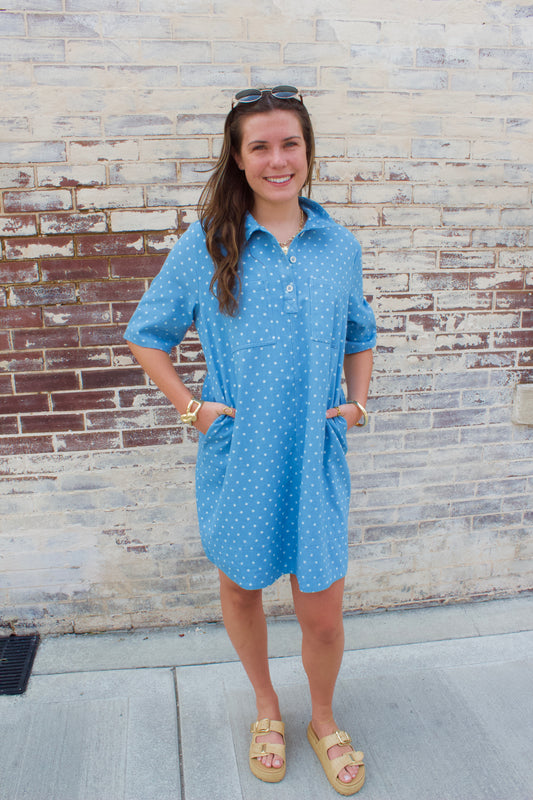 DENIM SHIRT DRESS
