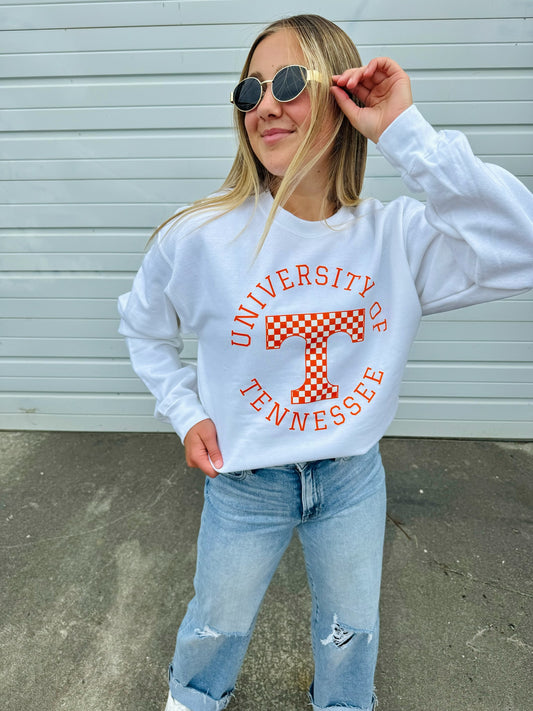 UT CHECKERED T SWEATSHIRT