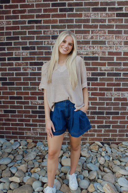 GAYLE SHORT SLEEVE SWEATER