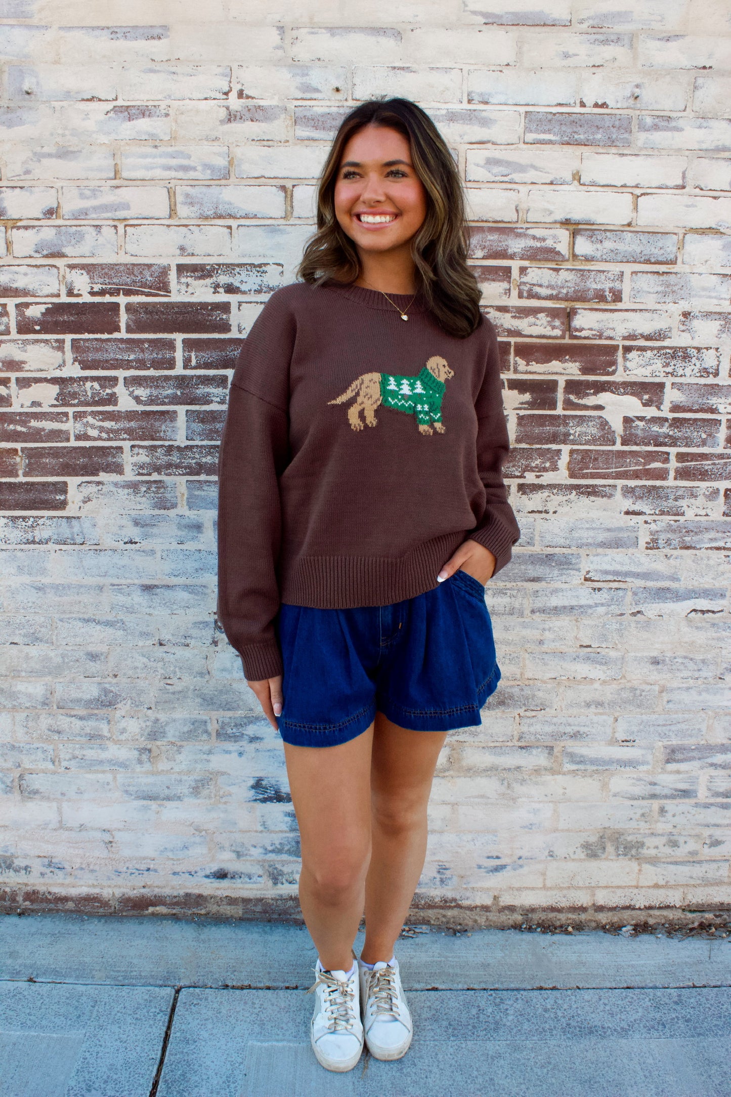 PUPPY FOR CHRISTMAS SWEATER