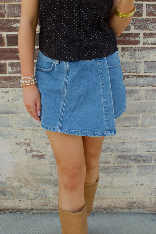 LAVISH WRAP SKORT
